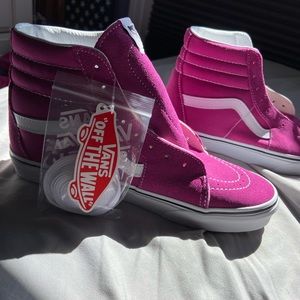 Vans Sk8 Hi Skate Shoe - Fuchsia